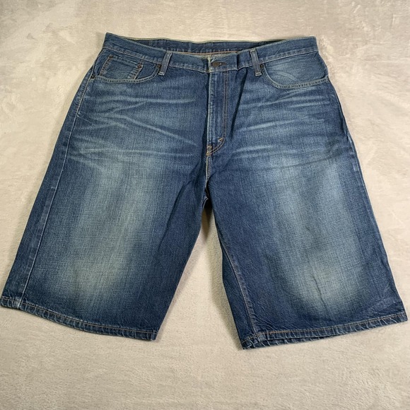 Levi's Other - Y2K Levis 569 Shorts Mens‎ 40 Blue Denim Loose Straight Baggy 5-Pocket Zip Fly